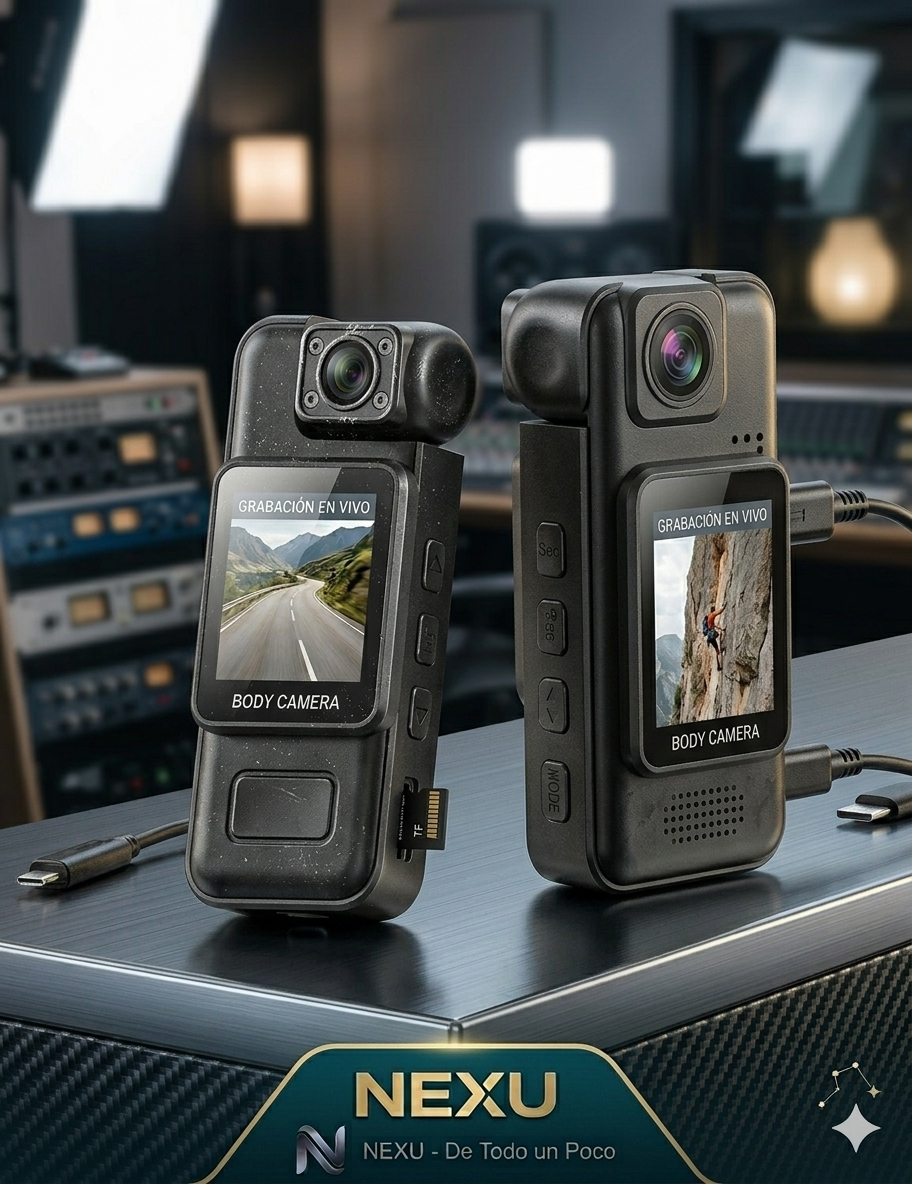 Mini Cámara 4K Deportiva - Visión Nocturna, WiFi y Body Cam